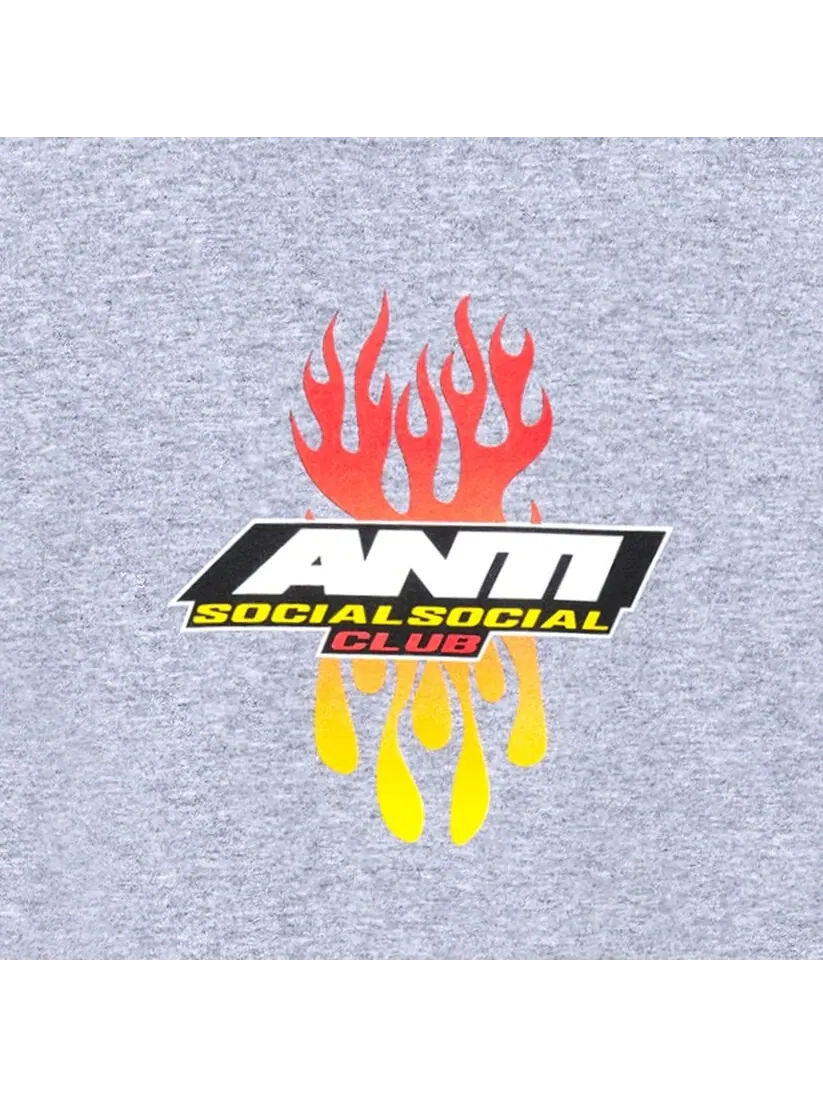 Горячая с первого раза футболка Anti Social Social Club Ash Heather — изображение 3 из 4, пепельный вереск