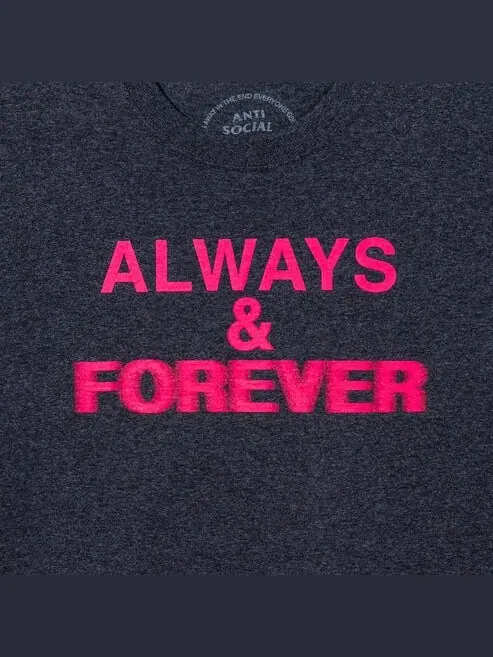 Футболка Anti Social Social Club Six Seven Heather Grey — изображение 3 из 4, серый