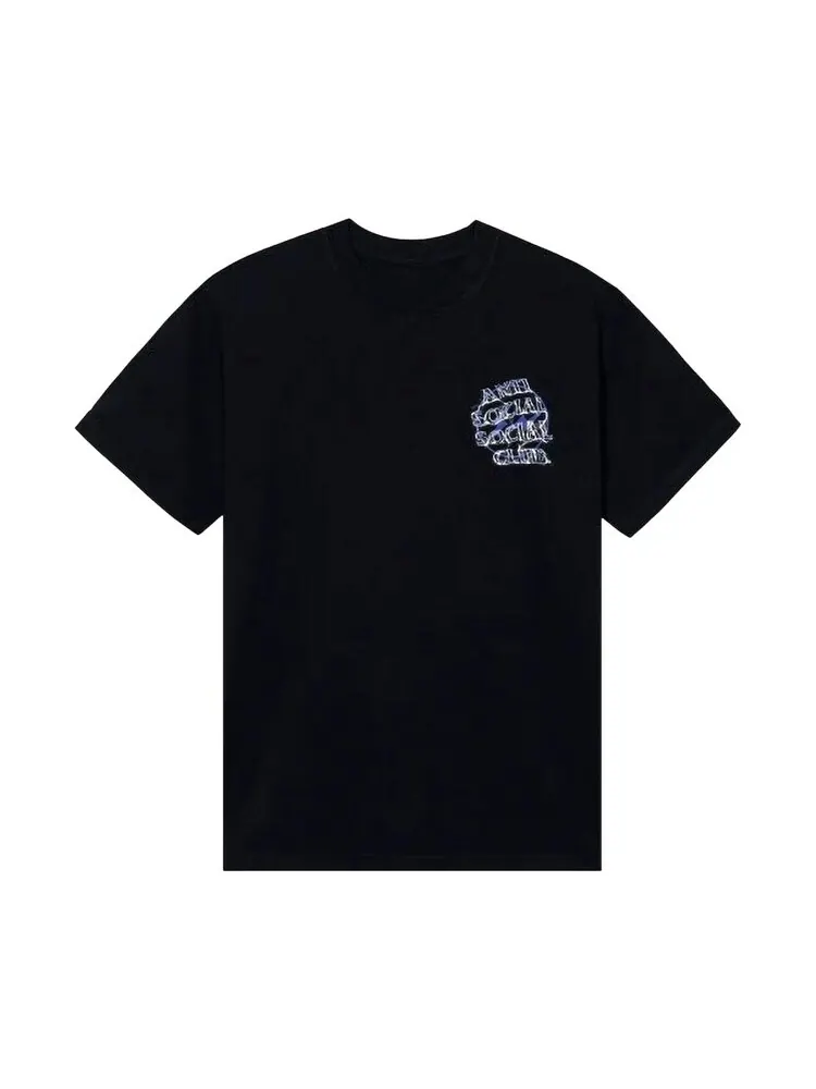 Футболка Anti Social Social Club x Fragment Bolt 'Black/Navy' — изображение 2 из 3, черный