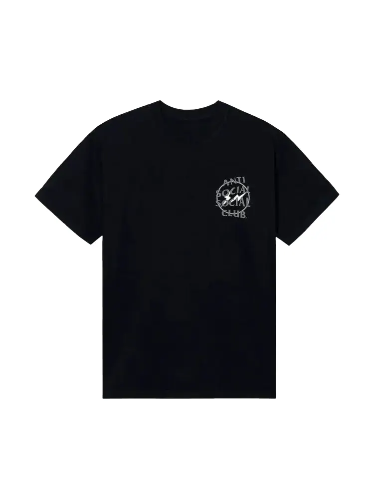 Футболка Anti Social Social Club x Fragment Half Tone 'Black/Grey' — изображение 1 из 3, черный