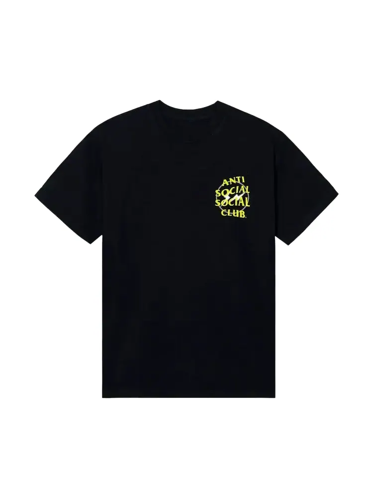 Футболка Anti Social Social Club x Fragment Half Tone 'Black/Yellow' — изображение 1 из 2, черный