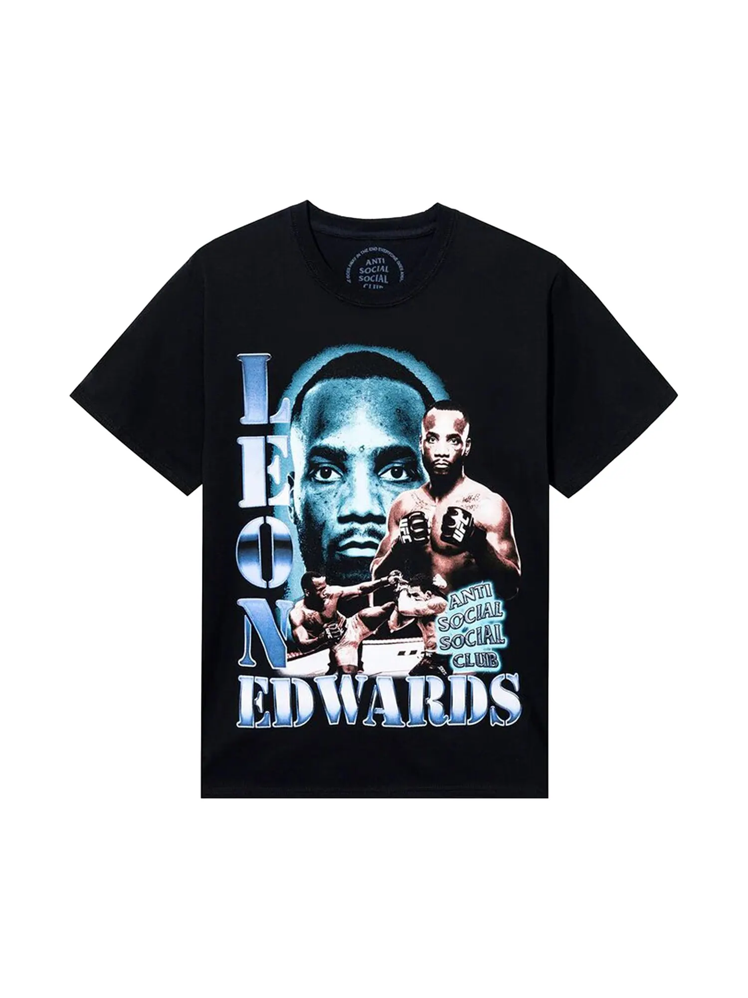 Футболка Anti Social Social Club x UFC Leon Edwards Черная — изображение 1 из 4, черный