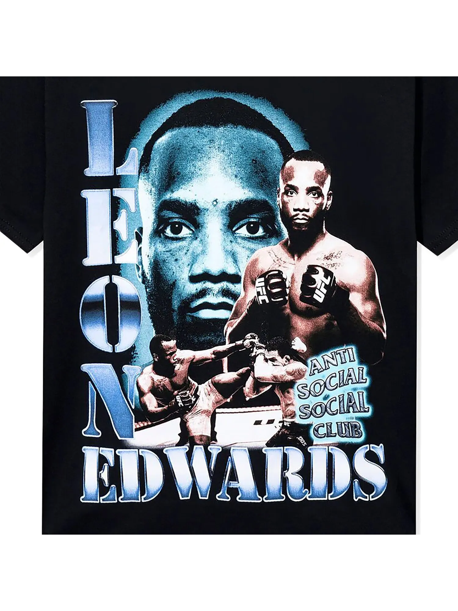 Футболка Anti Social Social Club x UFC Leon Edwards Черная — изображение 3 из 4, черный