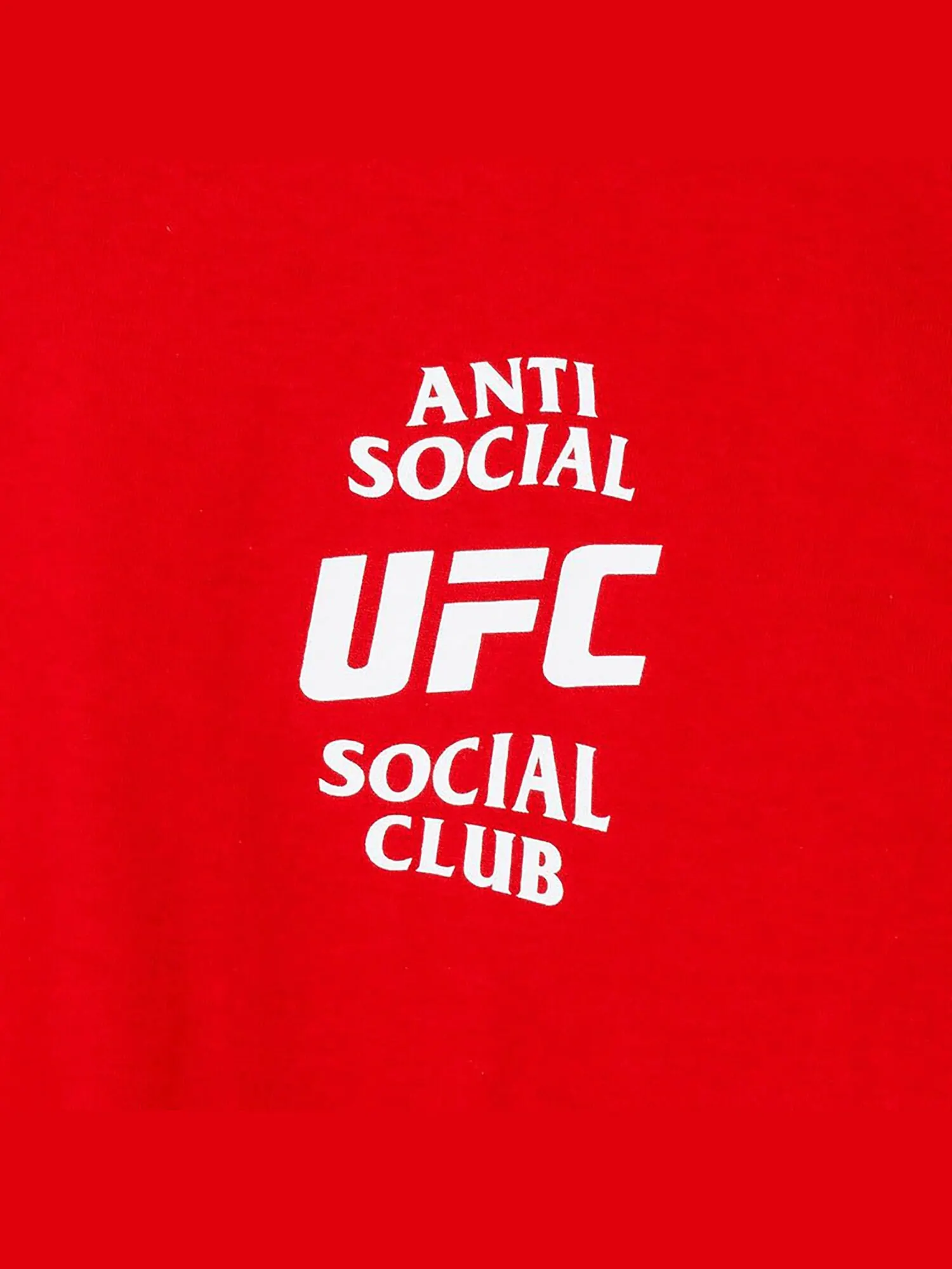 Одноименная футболка Anti Social Social Club x UFC Красная — изображение 3 из 4, красный