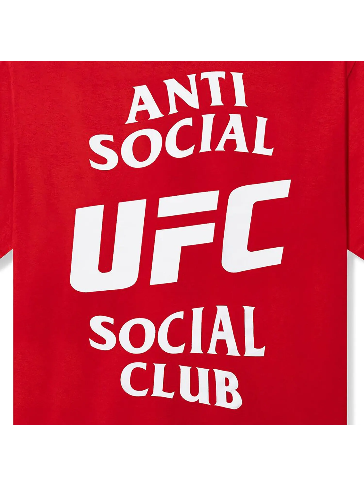Одноименная футболка Anti Social Social Club x UFC Красная — изображение 4 из 4, красный