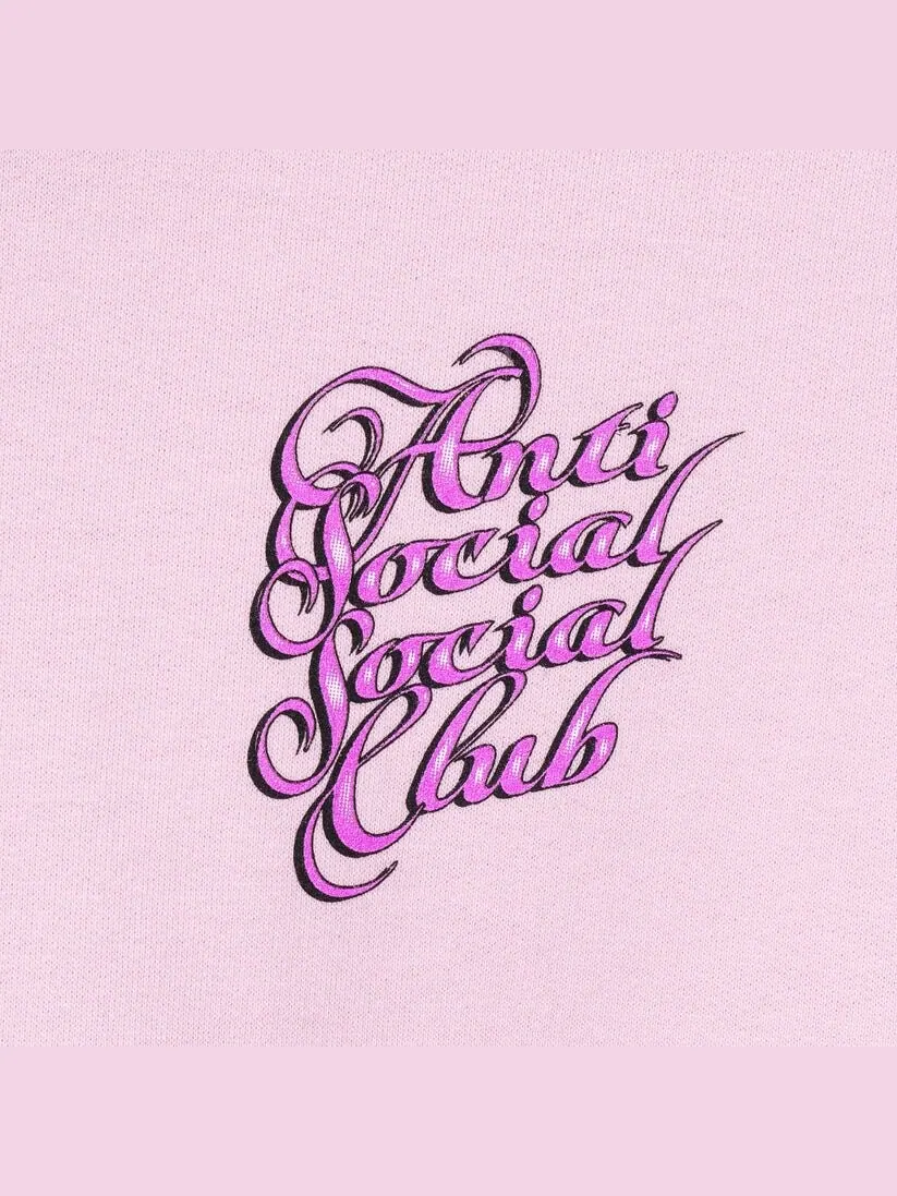 Толстовка с ресницами Anti Social Social Club — изображение 3 из 4, розовый