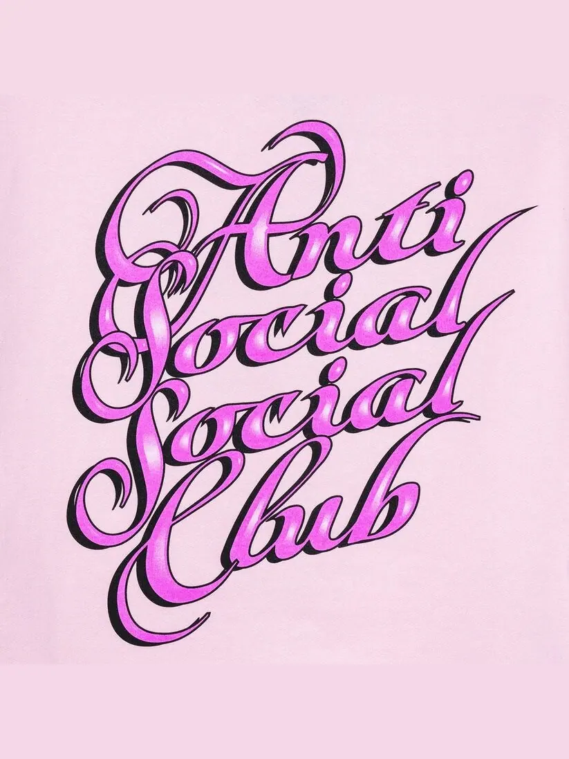 Толстовка с ресницами Anti Social Social Club — изображение 4 из 4, розовый