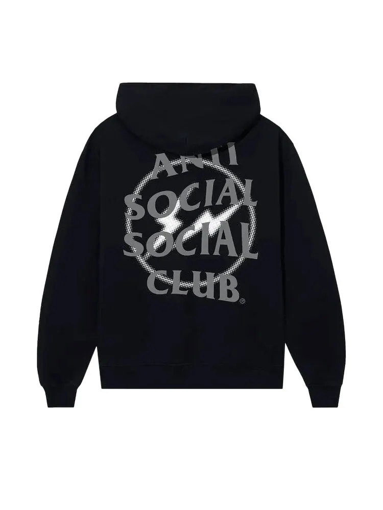 Худи Anti Social Social Club x Fragment Half Tone 'Black/Grey' — изображение 3 из 3, черный