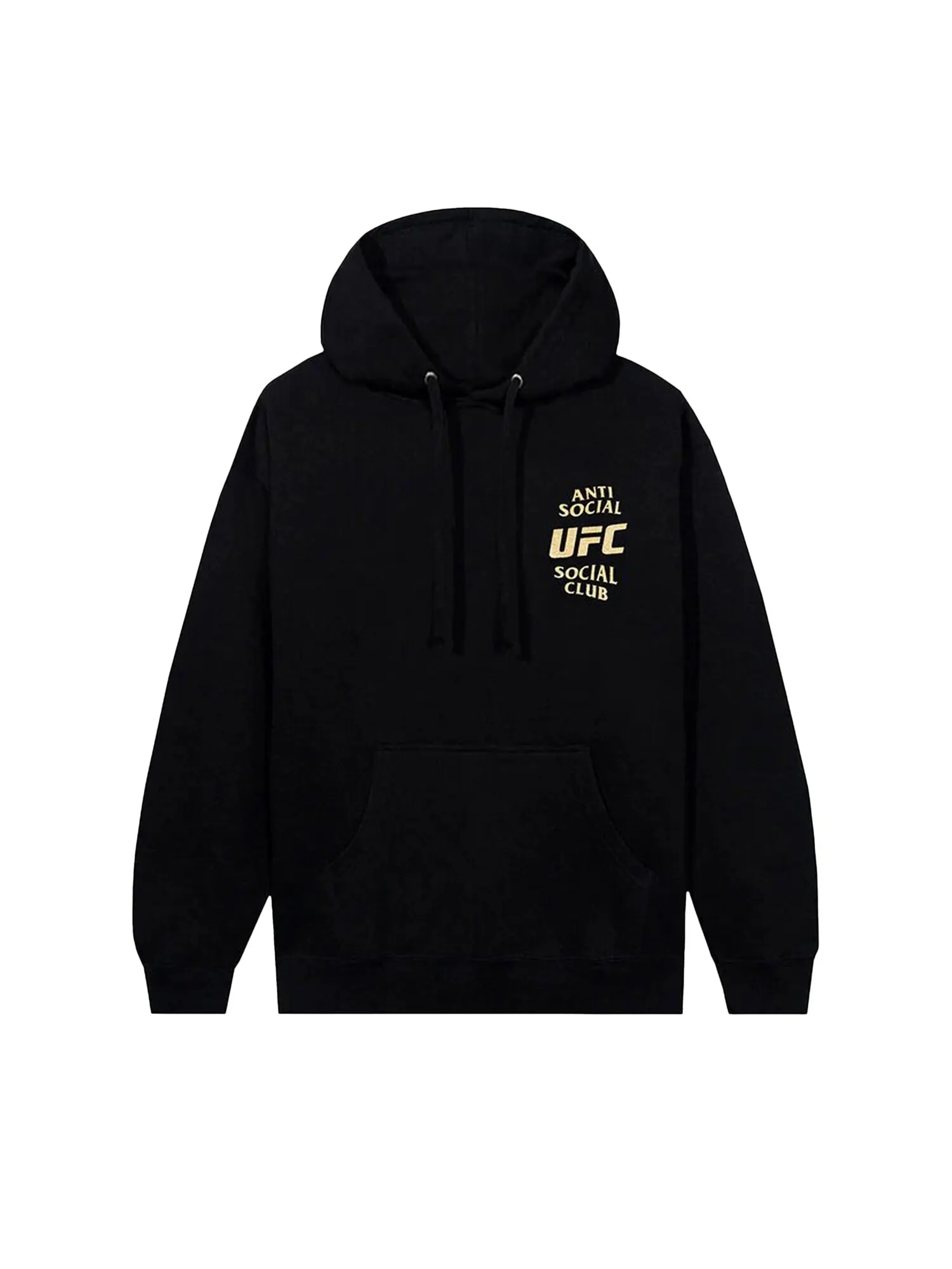Одноименная толстовка с капюшоном Anti Social Social Club x UFC Черная — изображение 1 из 4, черный