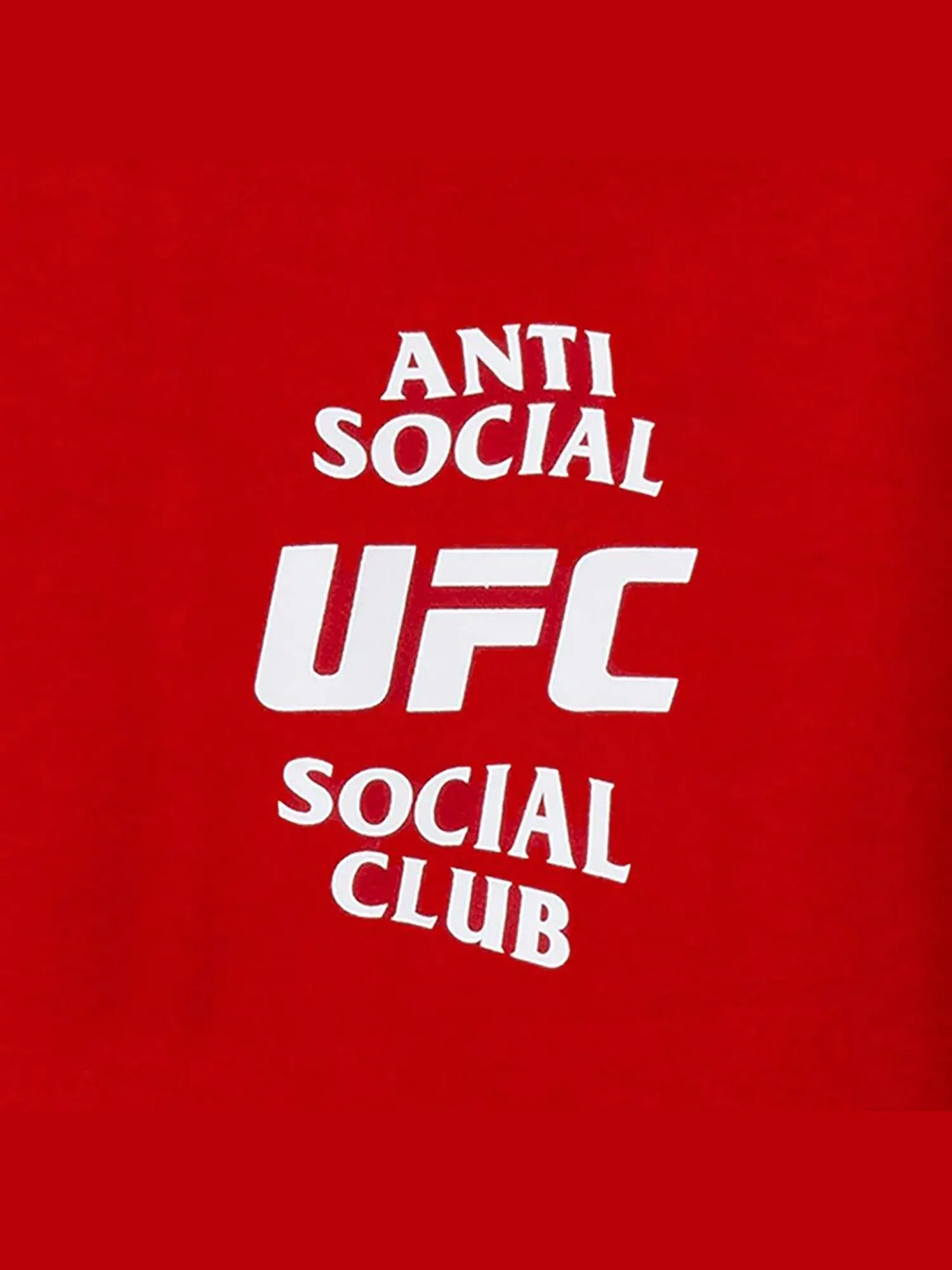 Одноименная худи Красная Anti Social Social Club x UFC — изображение 3 из 4, красный
