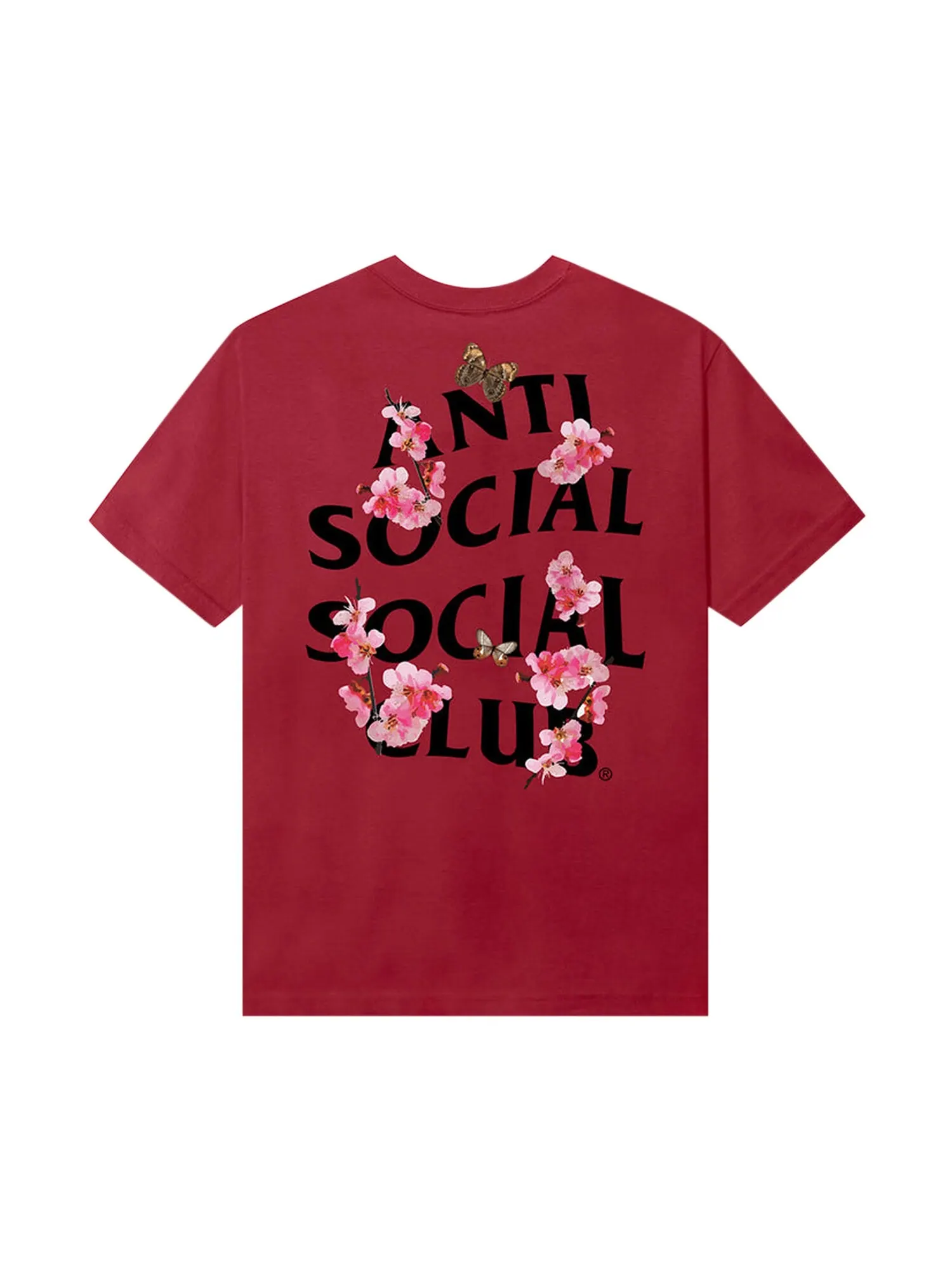 Футболка Anti Social Social Club Kkotch Кардинал — изображение 2 из 2, красный