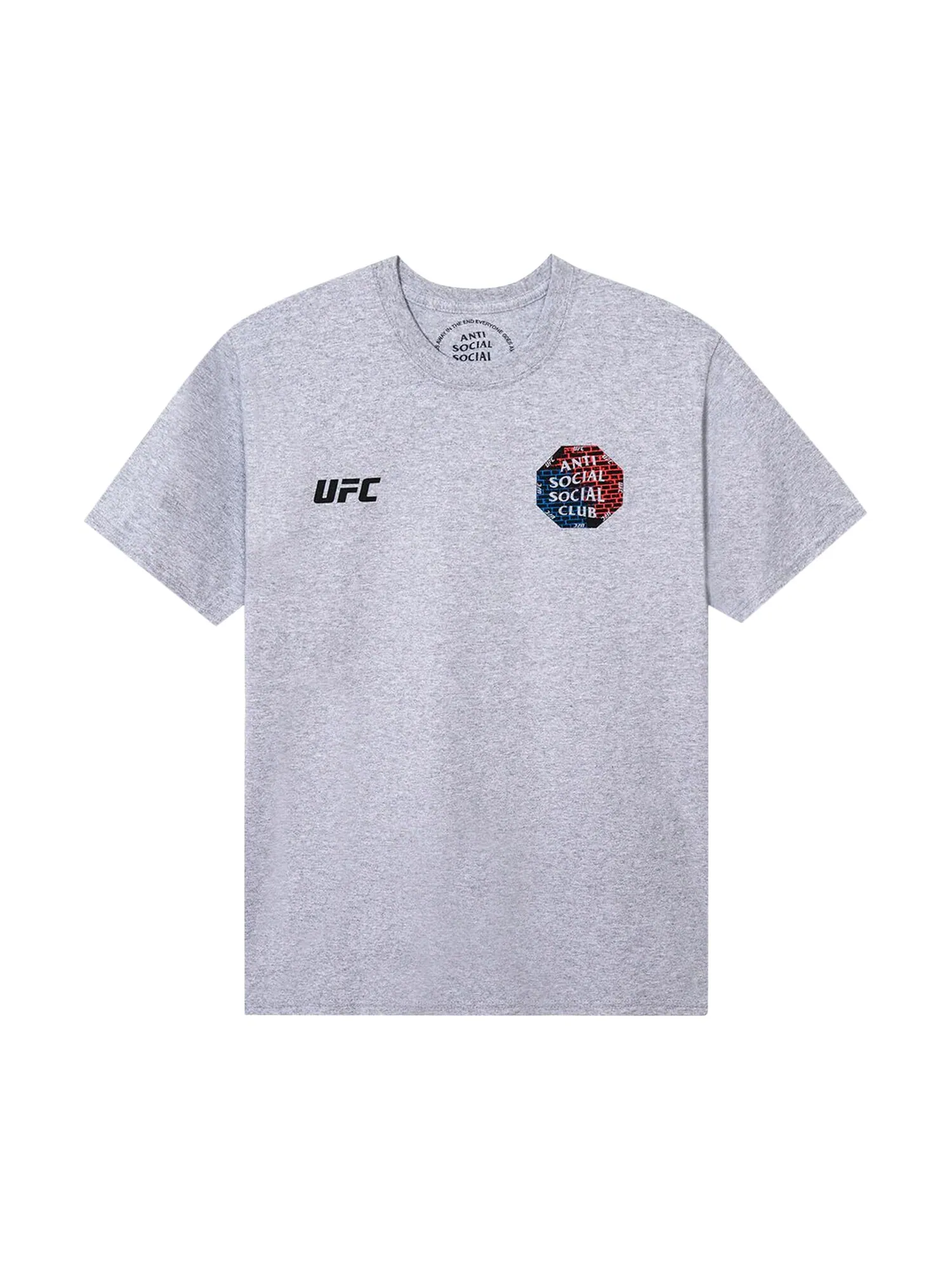 Футболка Anti Social Social Club x UFC Conned Heather Grey — изображение 1 из 2, серый