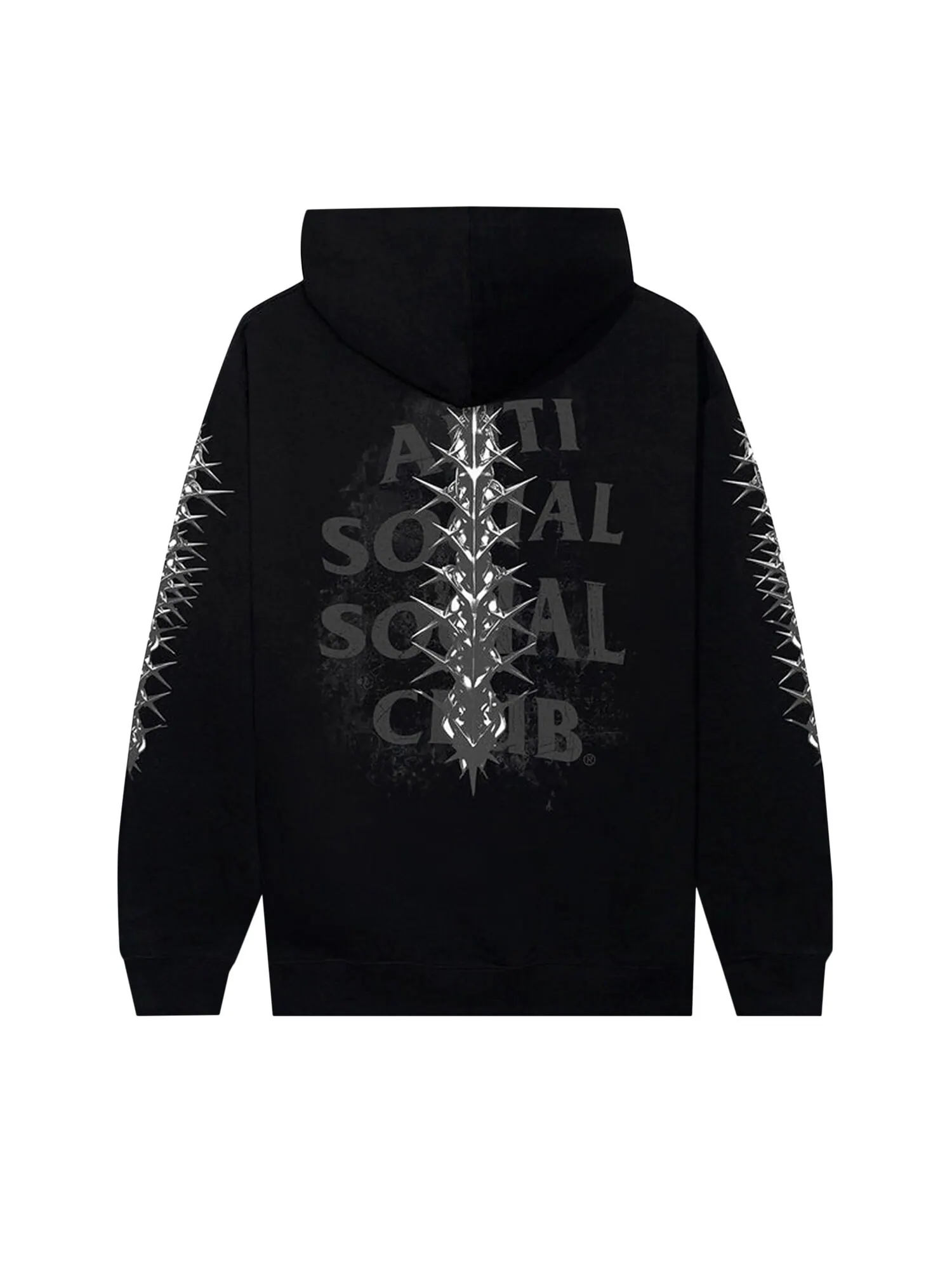 Пуловер с капюшоном Anti Social Social Club Anguish — изображение 2 из 2, черный
