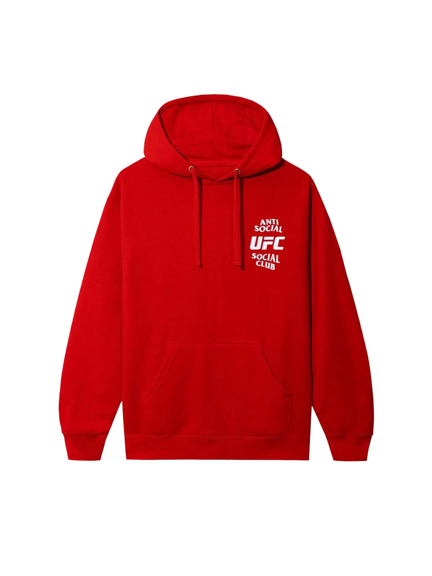 Толстовка с одноименным названием Anti Social Social Club x UFC Красная — изображение 1 из 2, красный
