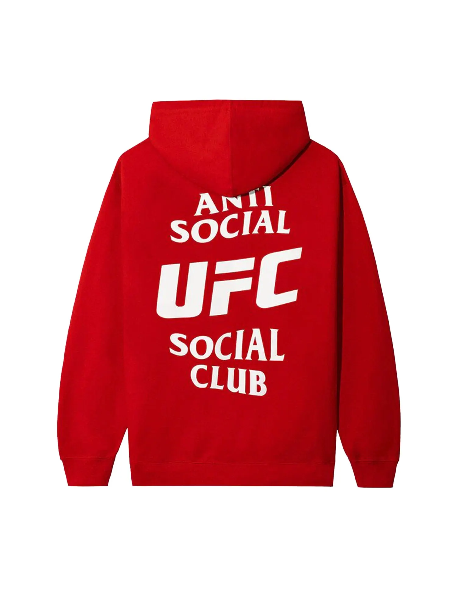 Толстовка с одноименным названием Anti Social Social Club x UFC Красная — изображение 2 из 2, красный