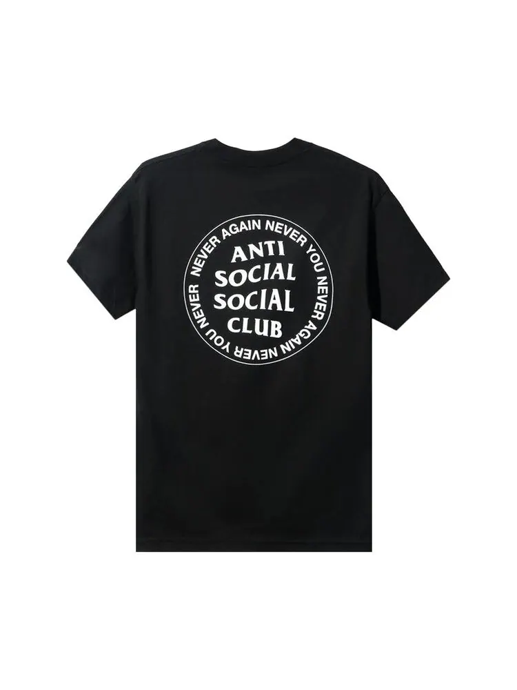 Футболка Anti Social Social Club Never Again Tee Black — изображение 2 из 2, черный
