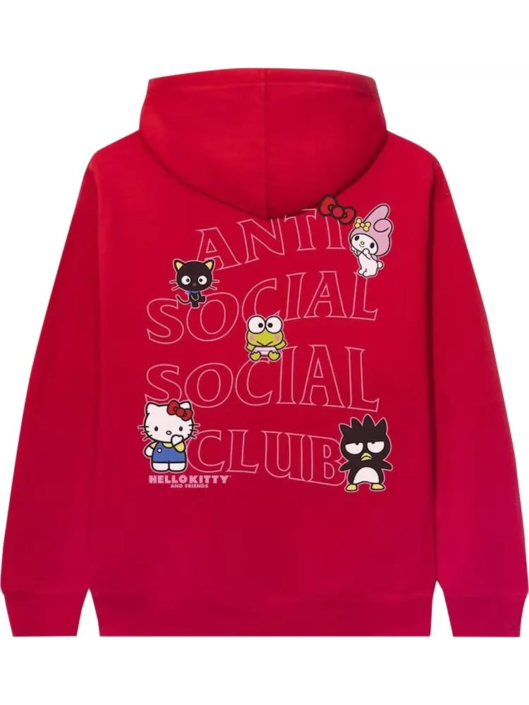 Худи Anti Social Social Club x Hello Kitty And Friends Hoodie 'Red' — изображение 2 из 2, красный
