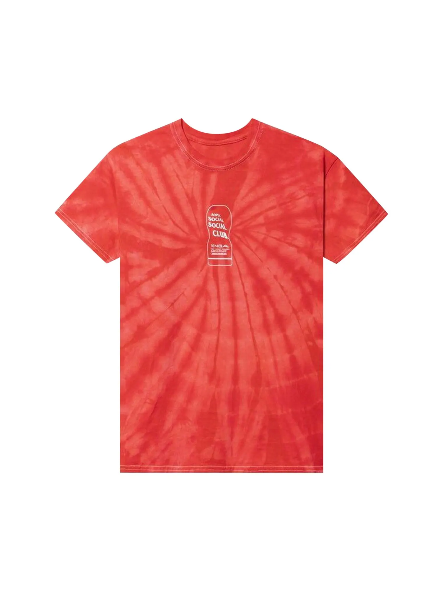 Футболка Anti Social Social Club Exhausted Red Tie Dye — изображение 1 из 2, красный