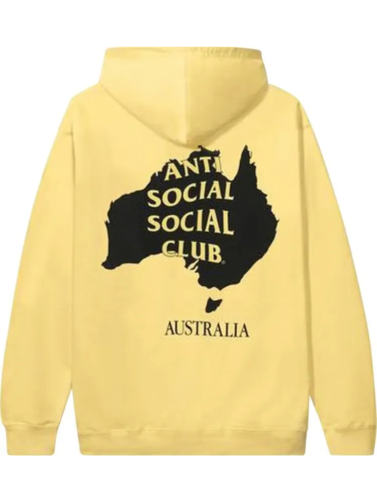 Худи Anti Social Social Club Australia Hoodie 'Yellow' — изображение 2 из 2, желтый