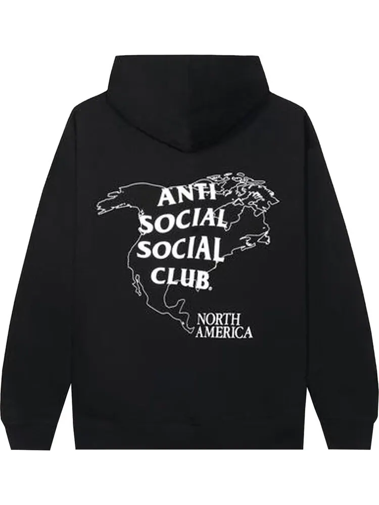 Худи Anti Social Social Club North America Hoodie 'Black' — изображение 2 из 2, черный