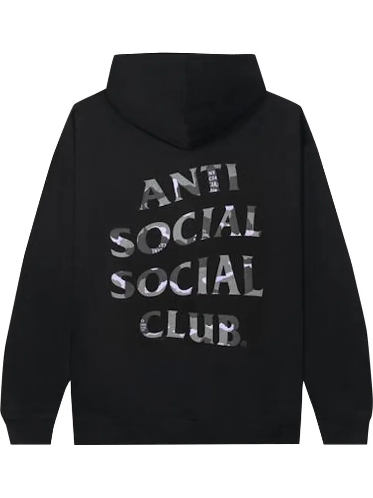 Худи Anti Social Social Club Plain Sight Hoodie 'Black' — изображение 2 из 2, черный