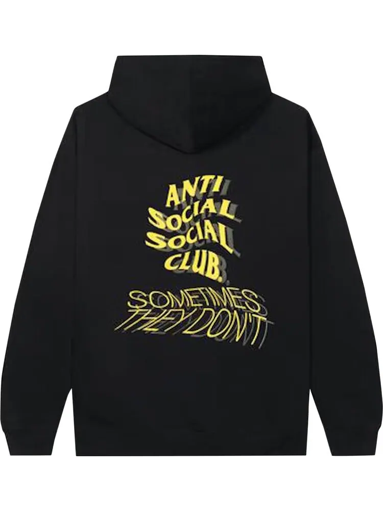 Худи Anti Social Social Club Sometimes They Don't Hoodie 'Black' — изображение 2 из 2, черный