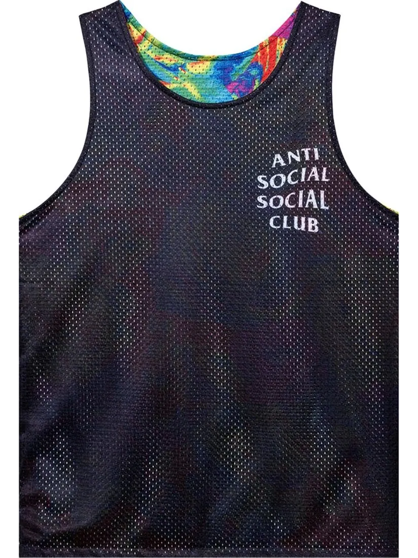 Топ Anti Social Social Club Pedals On The Floor Reversible Mesh Tank Top 'Multicolor' — изображение 3 из 3, мульти