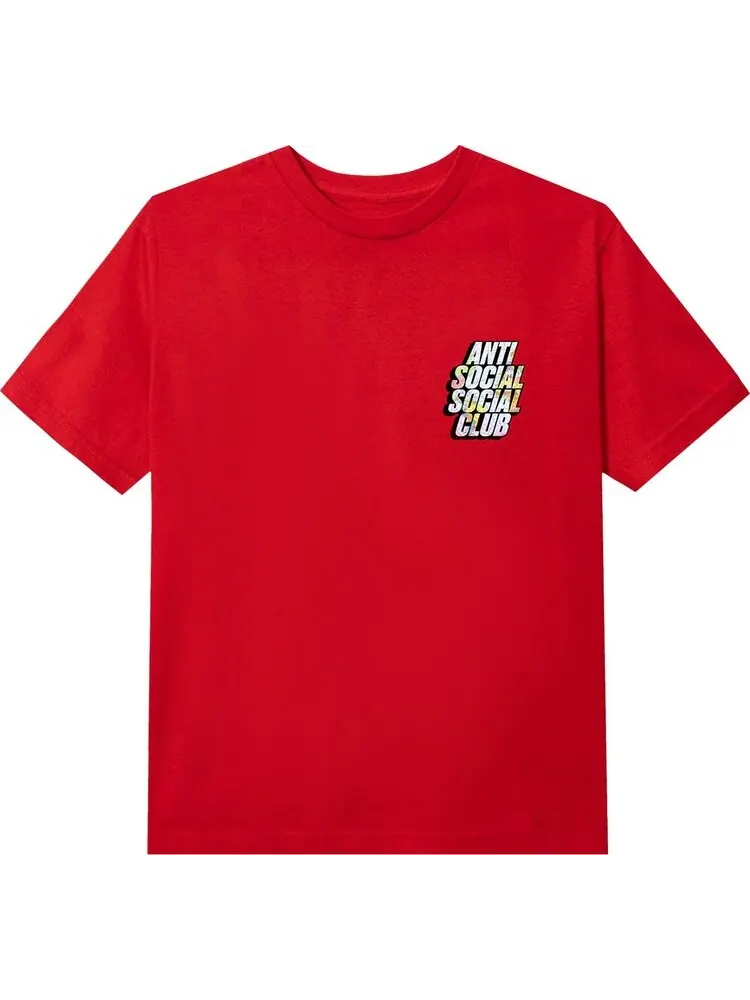 Футболка Anti Social Social Club Drop A Pin Tee 'Red' — изображение 1 из 2, красный