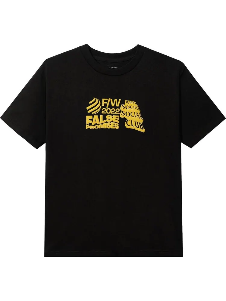 Футболка Anti Social Social Club False Promises Tee 'Black' — изображение 1 из 2, черный