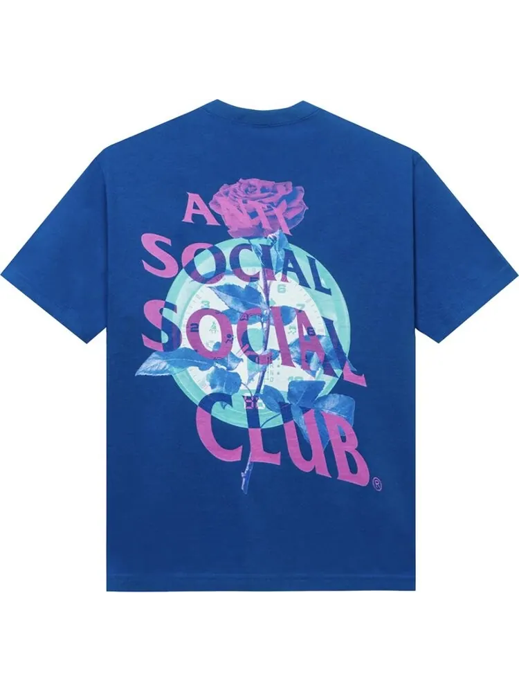 Футболка Anti Social Social Club Out Of Time Tee 'Blue' — изображение 2 из 2, синий