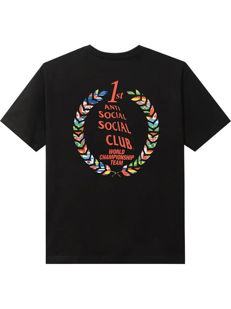 Футболка Anti Social Social Club Suzuka Tee 'Black' — изображение 2 из 2, черный