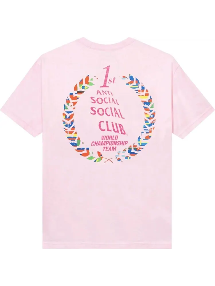 Футболка Anti Social Social Club Suzuka Tee 'Pink' — изображение 2 из 2, розовый
