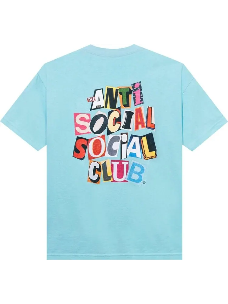 Футболка Anti Social Social Club Torn Pages Of Our Story Tee 'Blue' — изображение 2 из 2, синий
