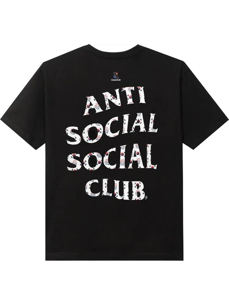 Футболка Anti Social Social Club x Case Study Flag Tee 'Black' — изображение 2 из 2, черный