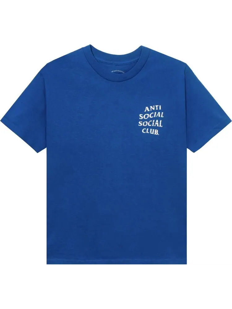 Футболка Anti Social Social Club x Case Study Flag Tee 'Blue' — изображение 1 из 2, синий