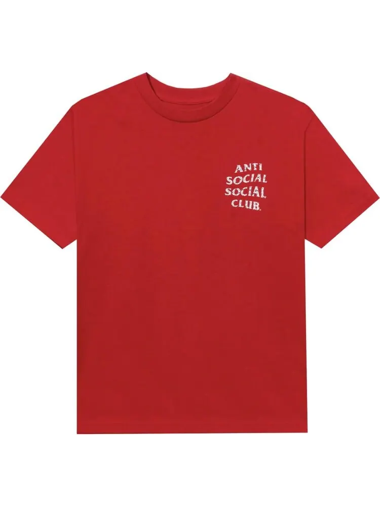 Футболка Anti Social Social Club x Case Study Flag Tee 'Red' — изображение 1 из 2, красный