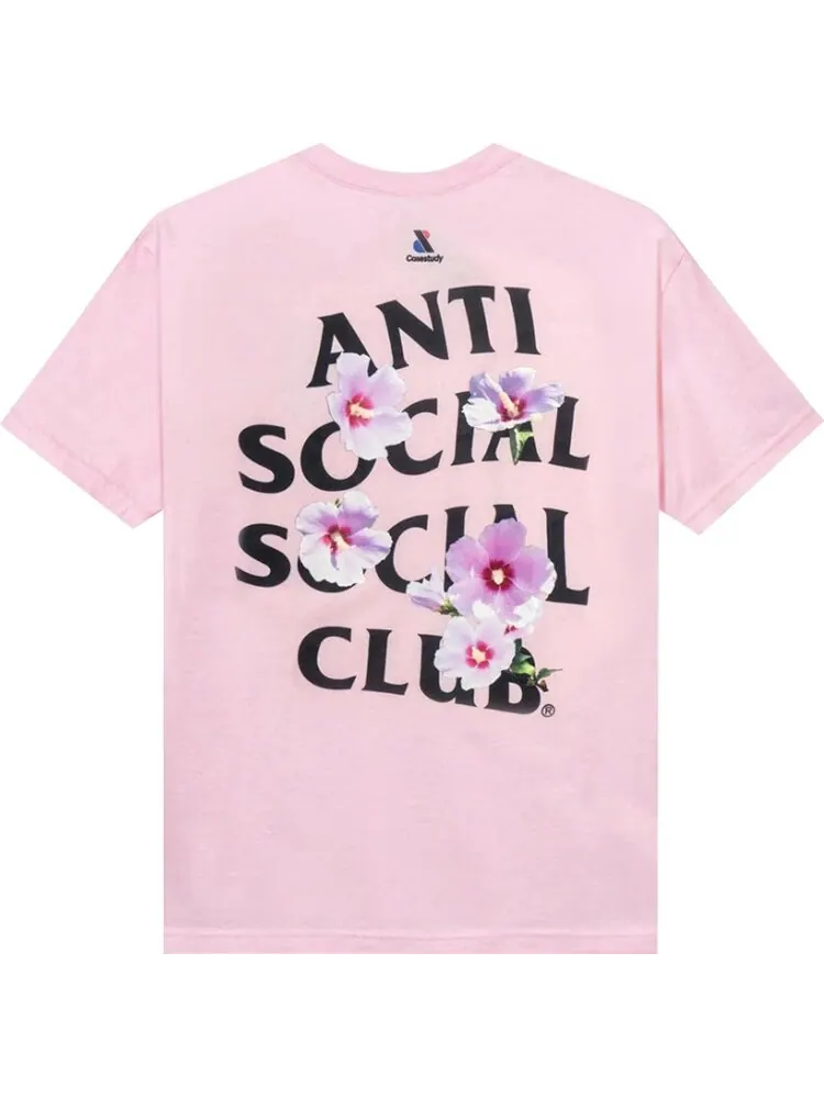 Футболка Anti Social Social Club x Case Study Mugunghwa Tee 'Pink' — изображение 2 из 2, розовый