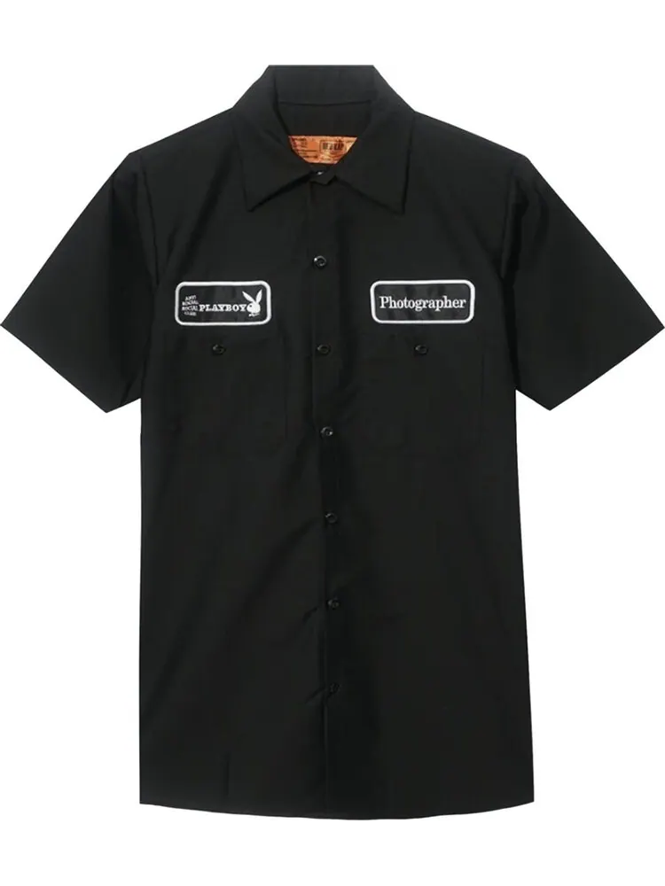 Рубашка Anti Social Social Club x Playboy Photographer Work Shirt 'Black' — изображение 1 из 2, черный