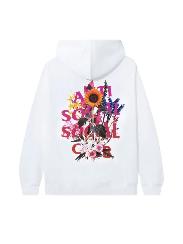 Худи Anti Social Social Club Bouquet For The Old Days Hoodie White — изображение 2 из 2, белый