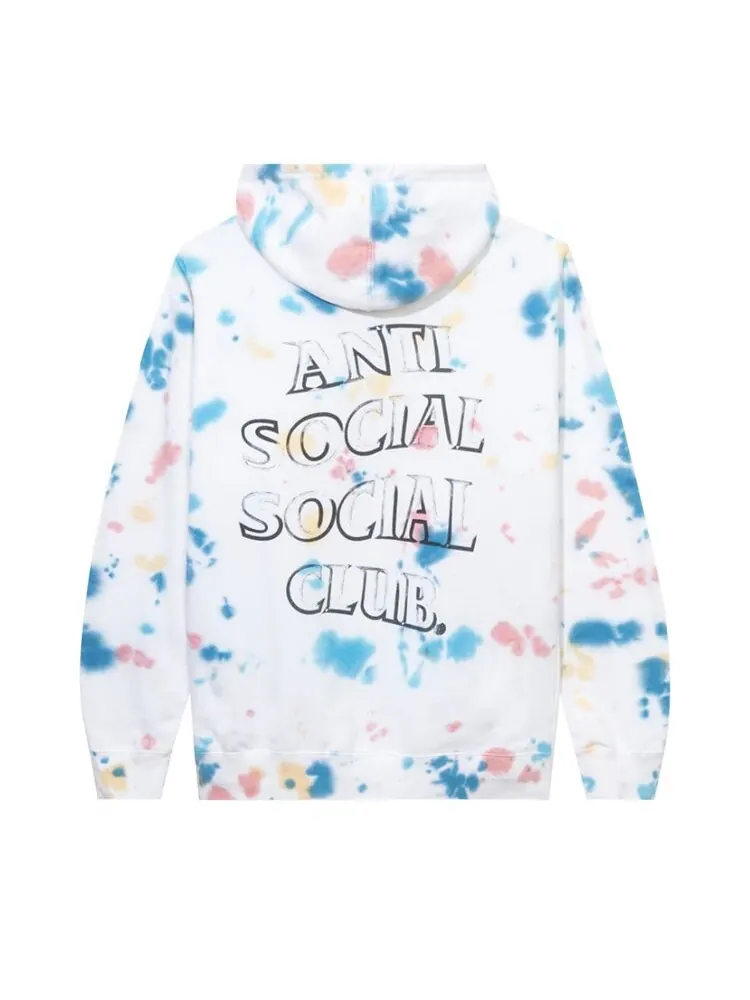 Худи Anti Social Social Club Freakshow Tie Dye Hoodie Multi — изображение 2 из 2, белый