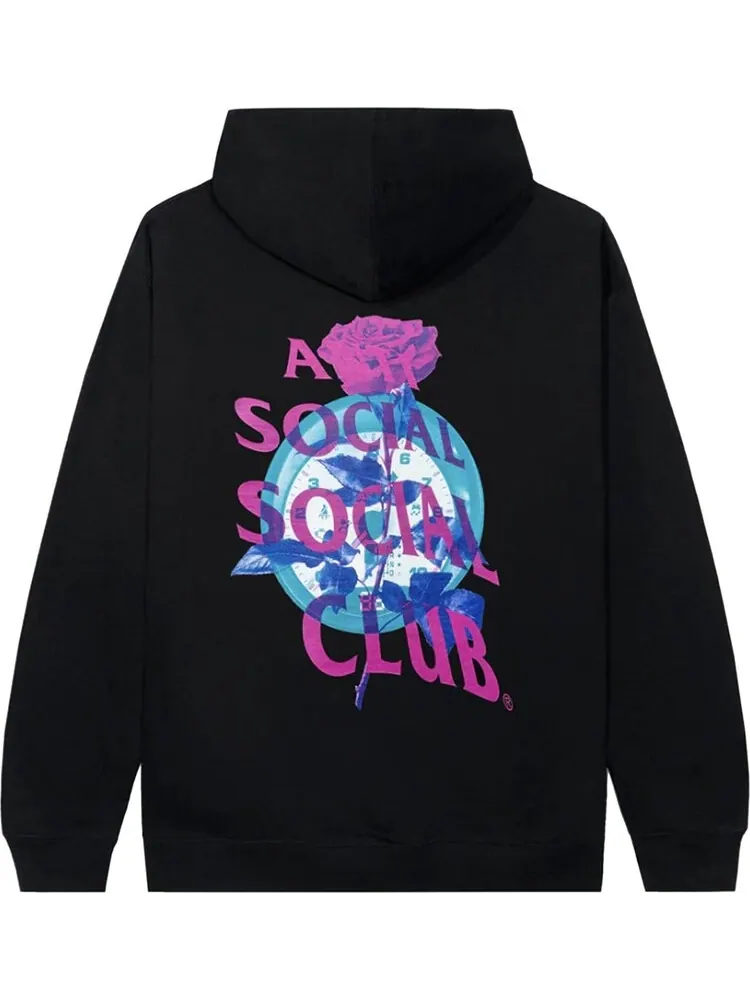 Худи Anti Social Social Club Out Of Time Hoodie 'Black' — изображение 2 из 2, черный
