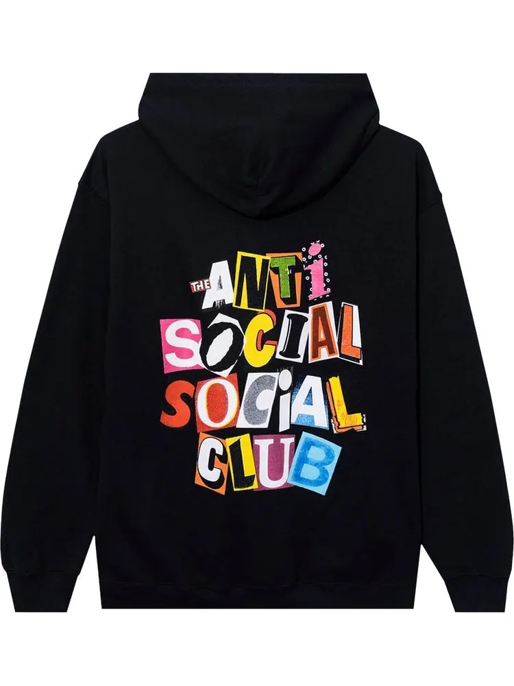 Худи Anti Social Social Club Torn Pages Of Our Story Zip Hoodie 'Black' — изображение 2 из 2, черный
