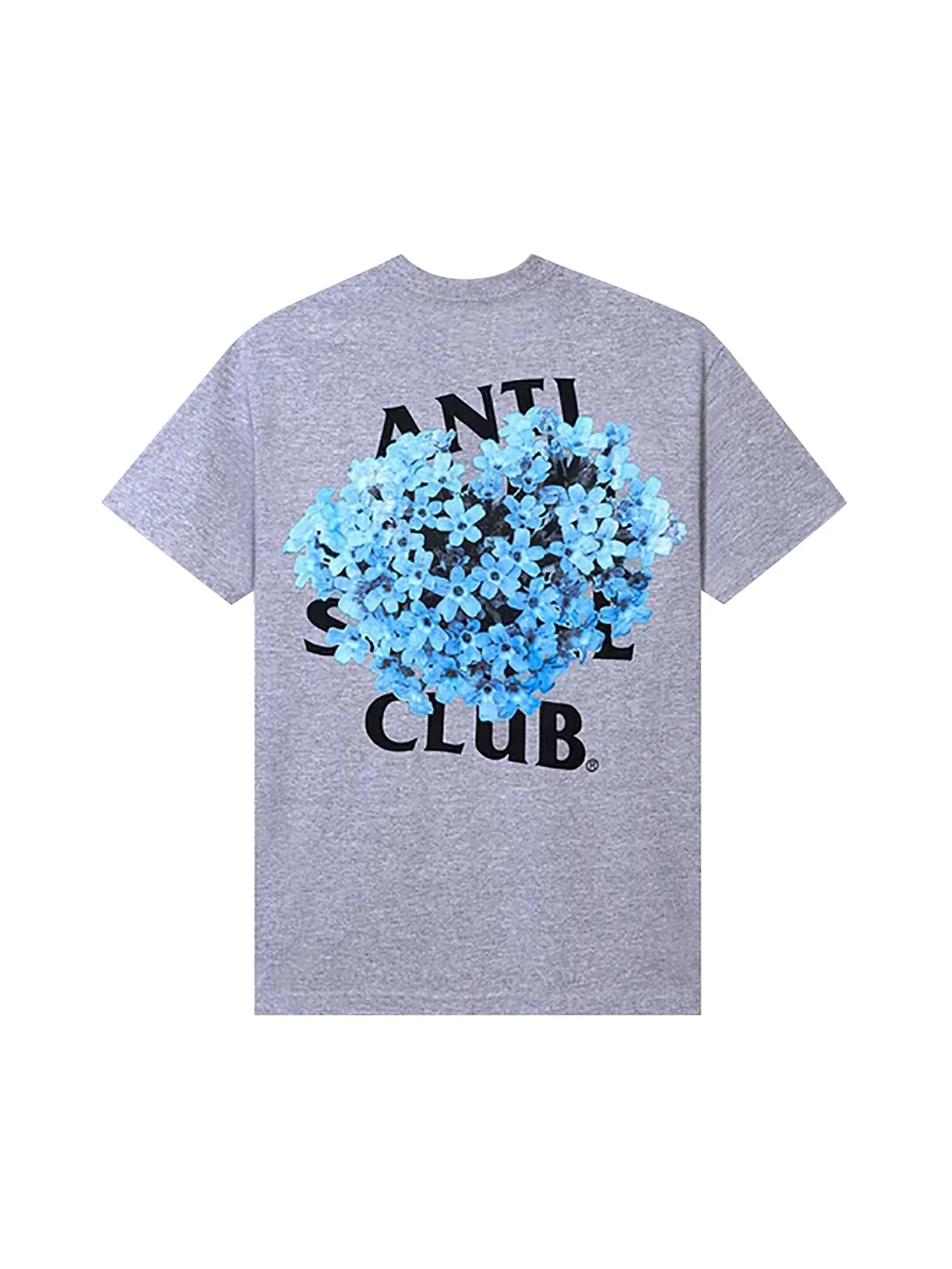 Футболка Anti Social Social Club с высокой посадкой, серая — изображение 2 из 2, серый