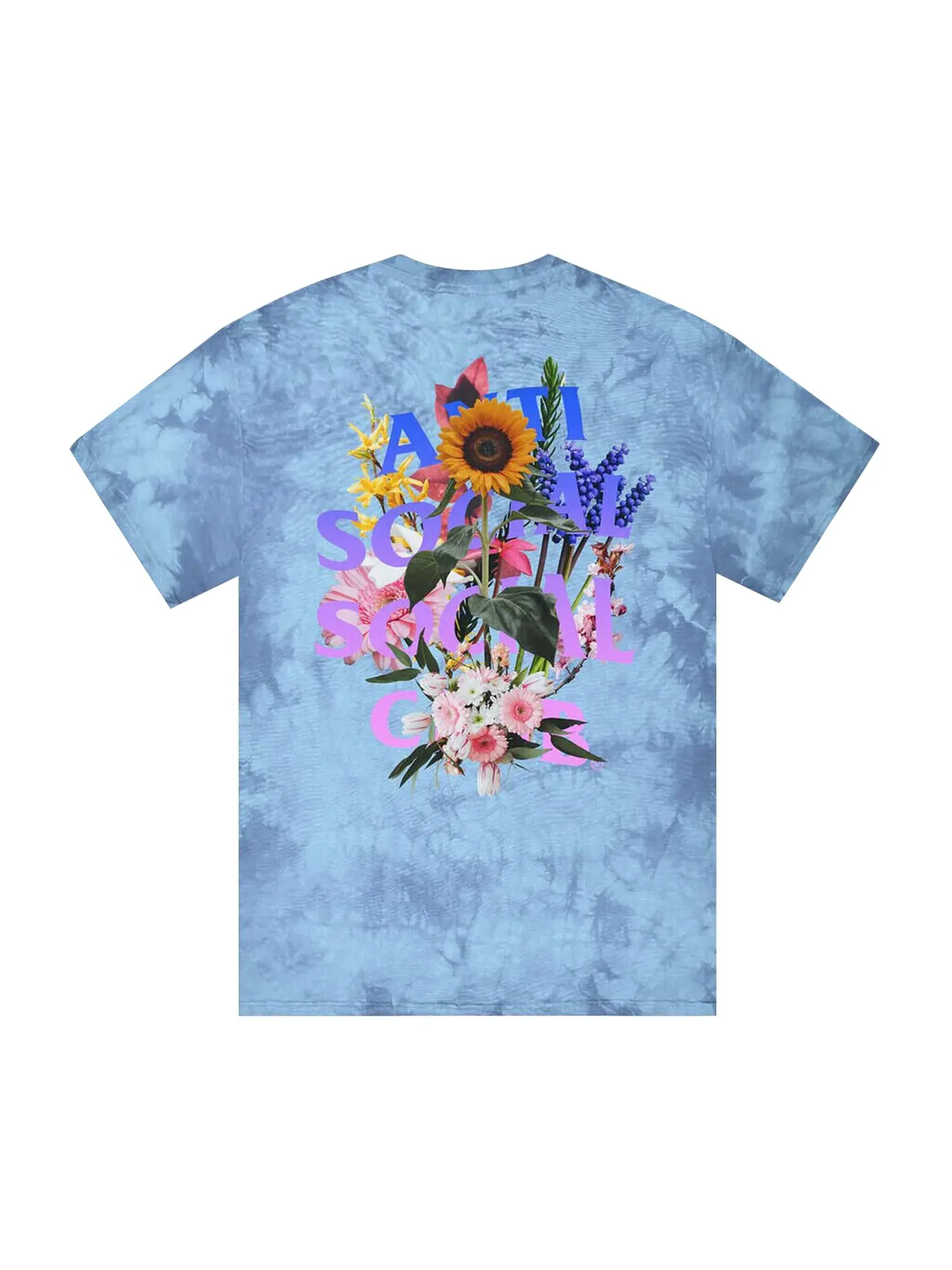 Футболка Anti Social Social Club Bouquet For The Old Days Tie Dye — изображение 2 из 2, синий