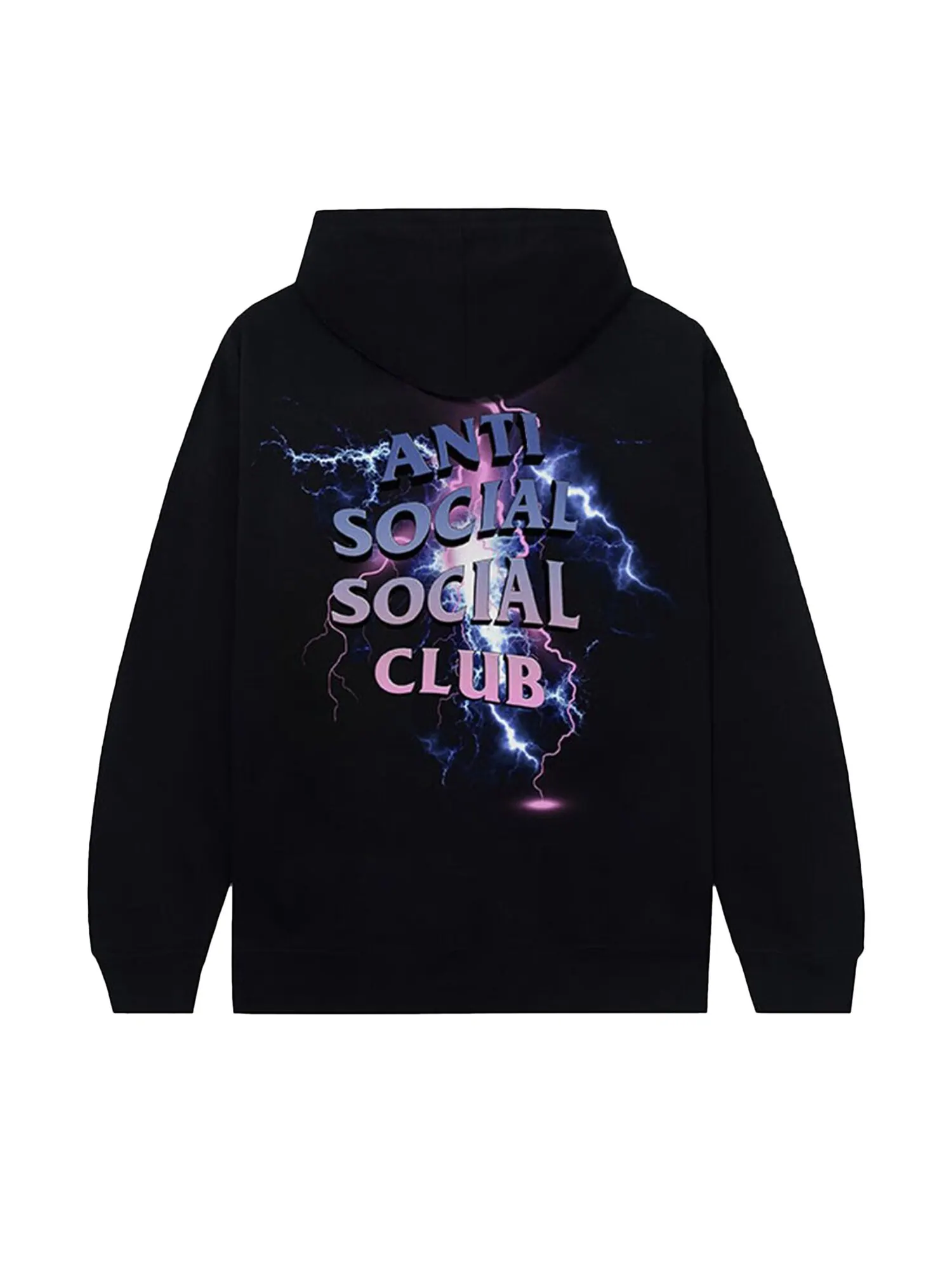 Anti Social Social Club Болт из синей толстовки с капюшоном Черный — изображение 2 из 2