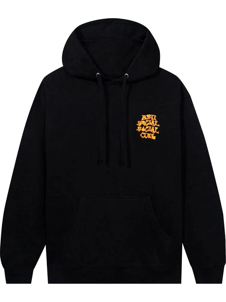 Худи Anti Social Social Club Low Brow Hoodie Black — изображение 1 из 2, черный