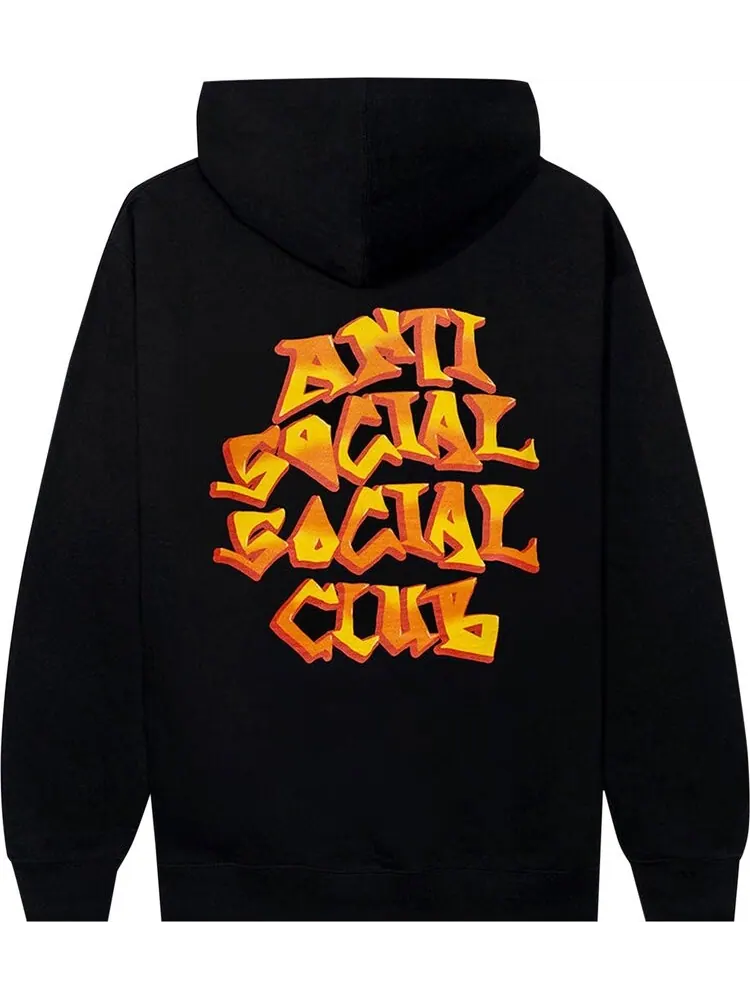 Худи Anti Social Social Club Low Brow Hoodie Black — изображение 2 из 2, черный