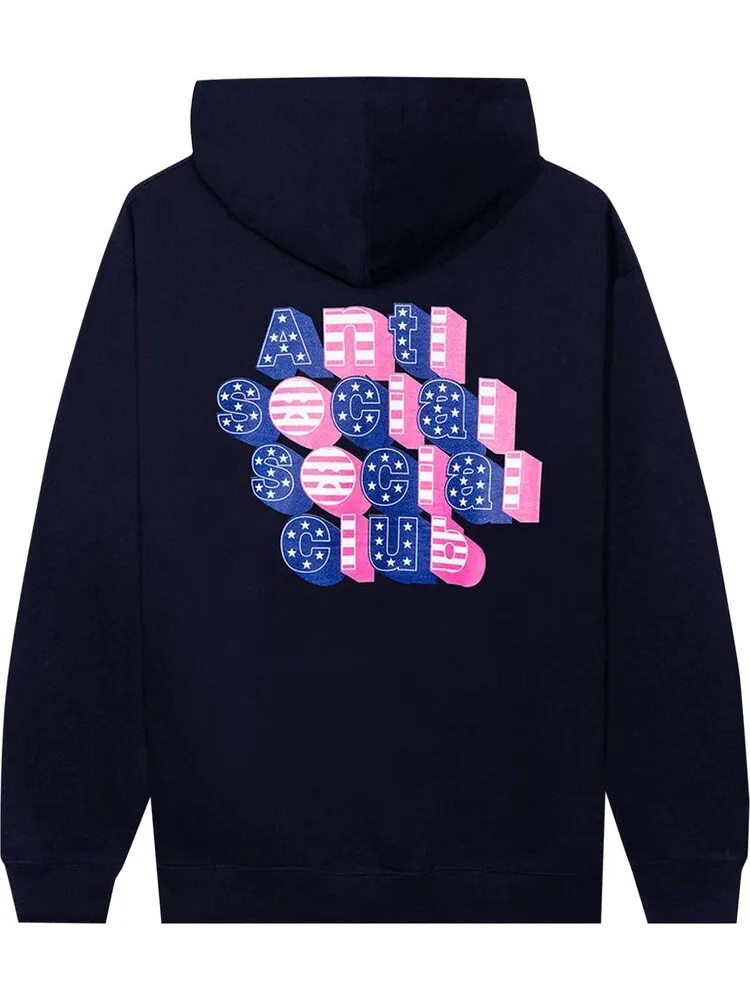 Худи Anti Social Social Club Sign Me Up Hoodie Navy — изображение 2 из 2, синий