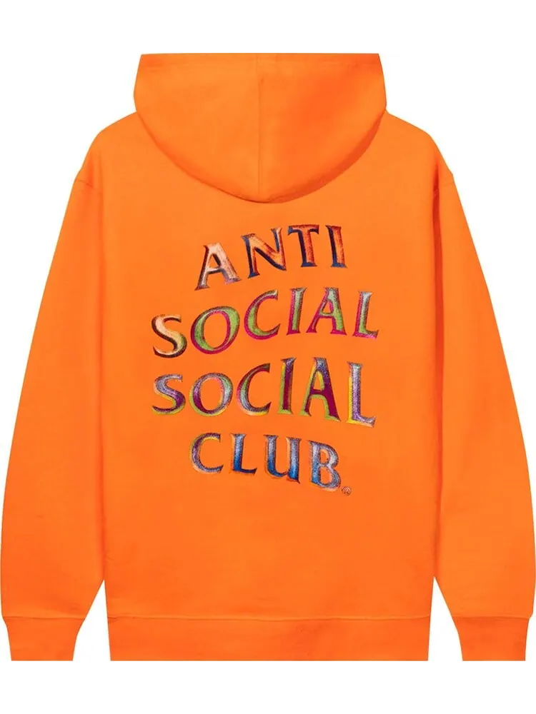 Худи Anti Social Social Club Temporary Memory Hoodie Orange — изображение 2 из 2, оранжевый