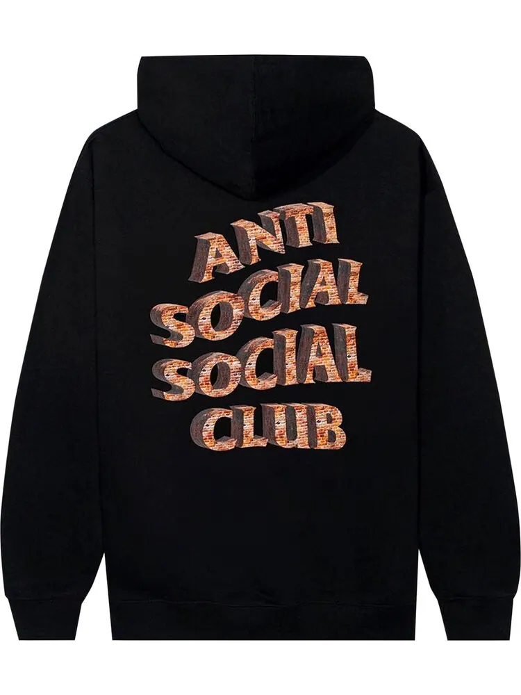Худи Anti Social Social Club White Picket Fence Hoodie Black — изображение 2 из 2, черный